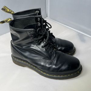 Dr. Martens The Original 1460 w 10 m 9 Leather Boots W Black Lace Up